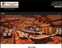 Tablet Screenshot of grandlodgecasino.com